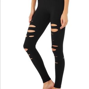 Alo Yoga High Waist Ripped Warrior Legging